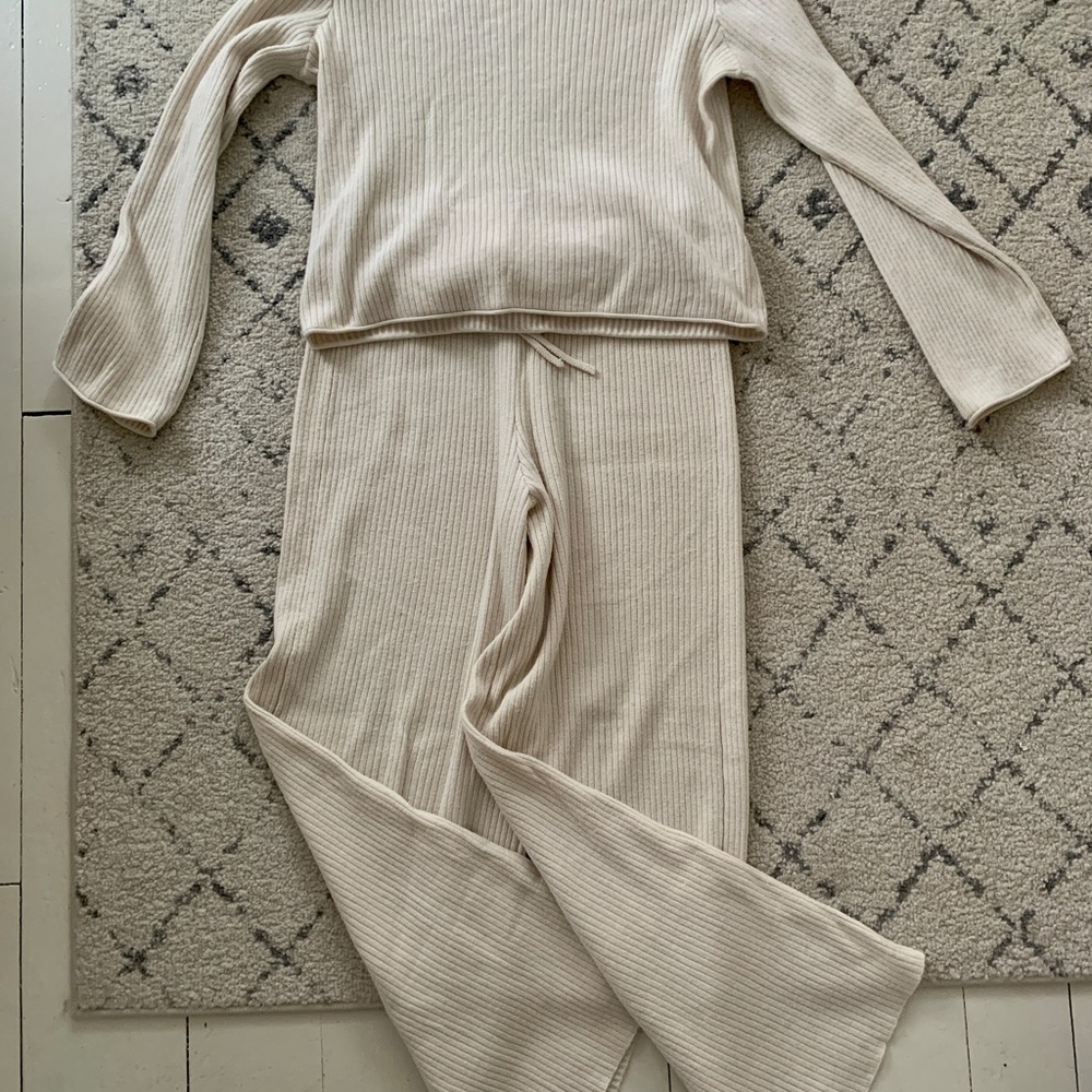 UpWest crop top ribbed set Sz xs